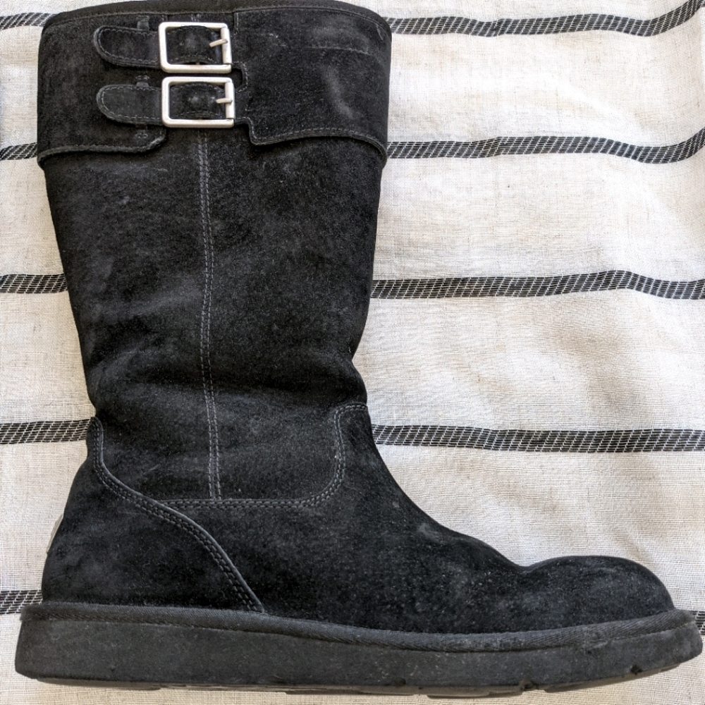 Tall zip Ugg boots